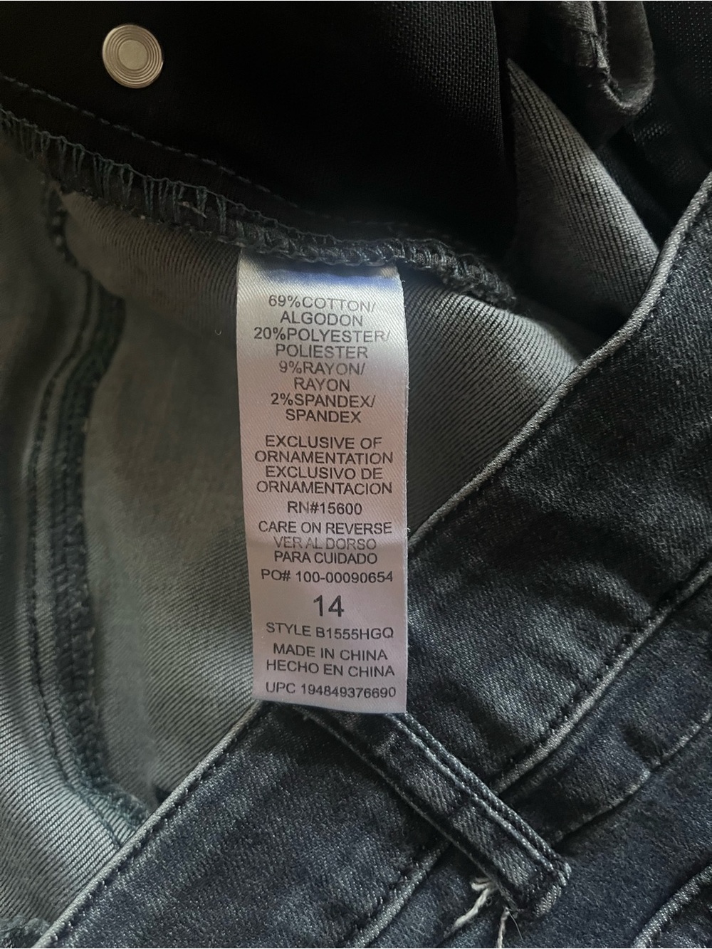Democracy Dark Blue Skinny Jeans with Frayed Hem - Picture 4 of 4